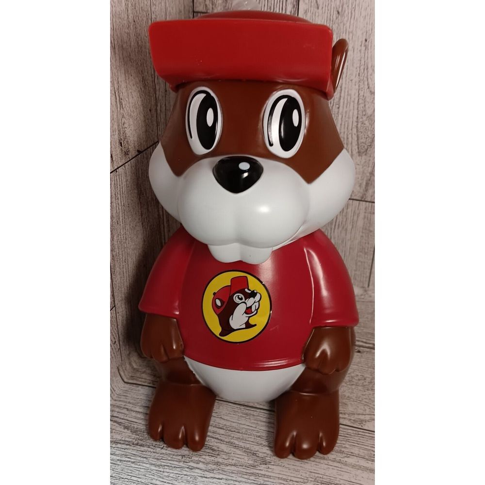 Buc-ee's Beaver Mascot Plastic Kids Cup With Straw Whirley Drink works Bucees‎